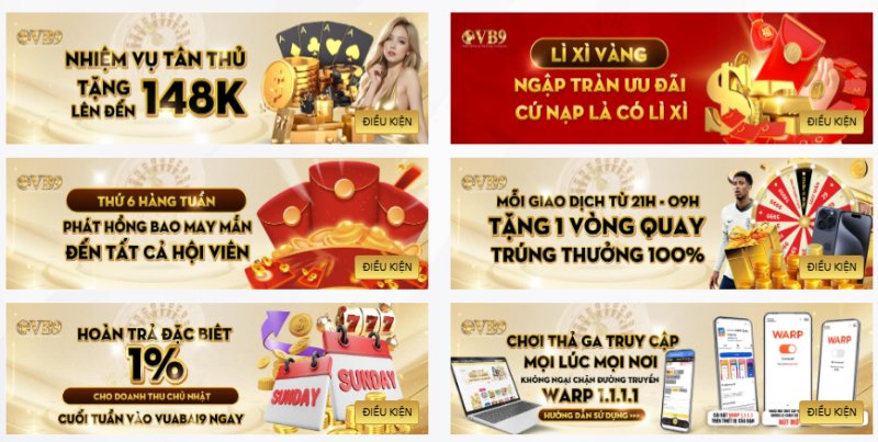 Các chương trình thưởng khác hấp dẫn không kém