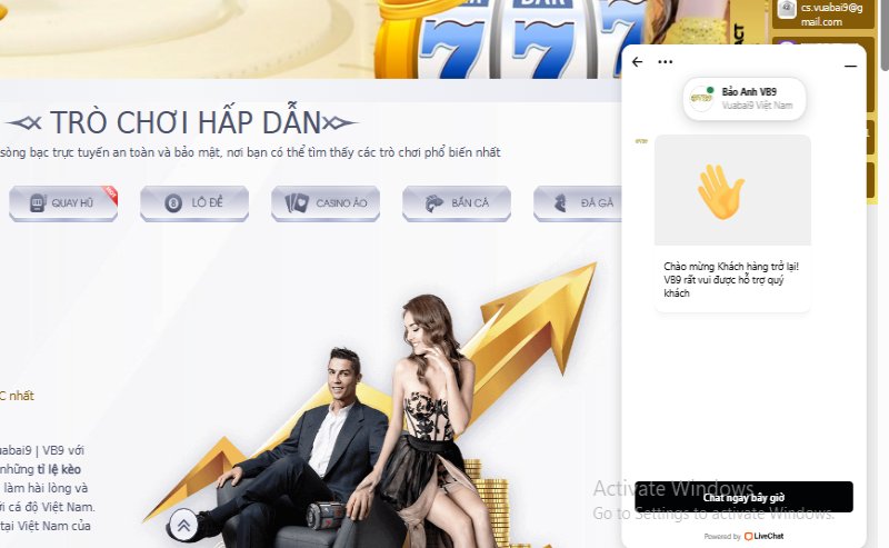 Nhà cái hỗ trợ đa kênh, trong đó live chat nhanh chóng nhất